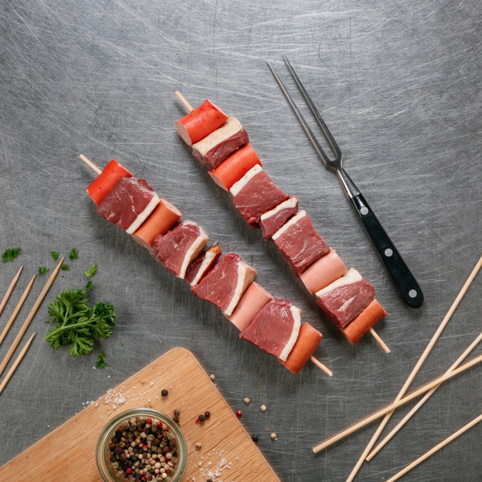 Brochette de canard
