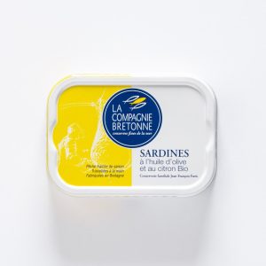 La Compagnie Bretonne du Poisson Sardines à l’Huile d’Olive et au Citron BIO – 115g