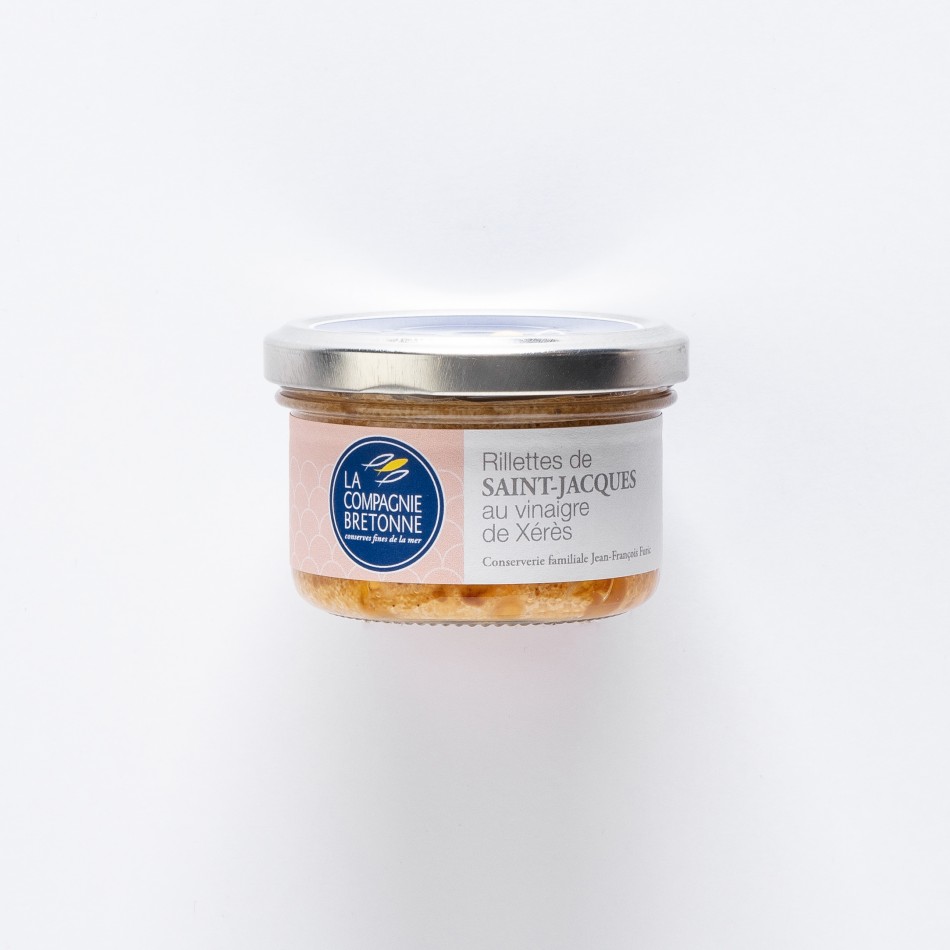 La Compagnie Bretonne du Poisson Rillettes de Saint-Jacques au Vinaigre de Xéres – 90g