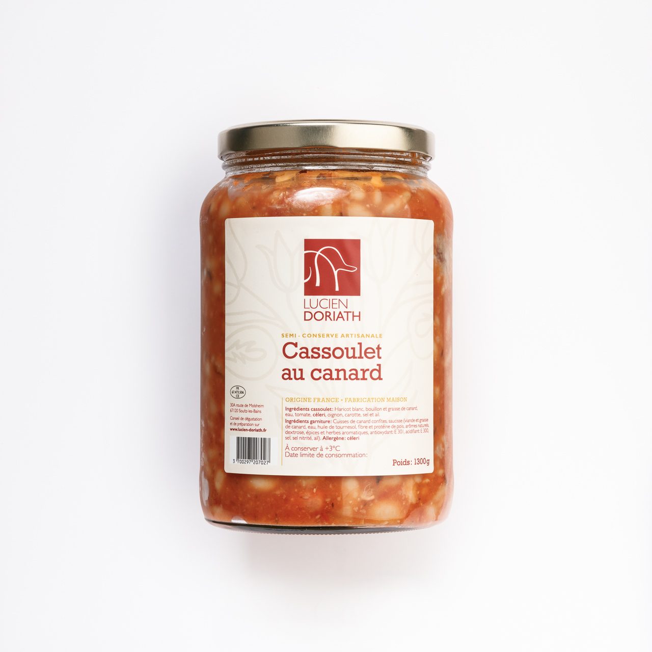 Cassoulet de canard 2 personnes