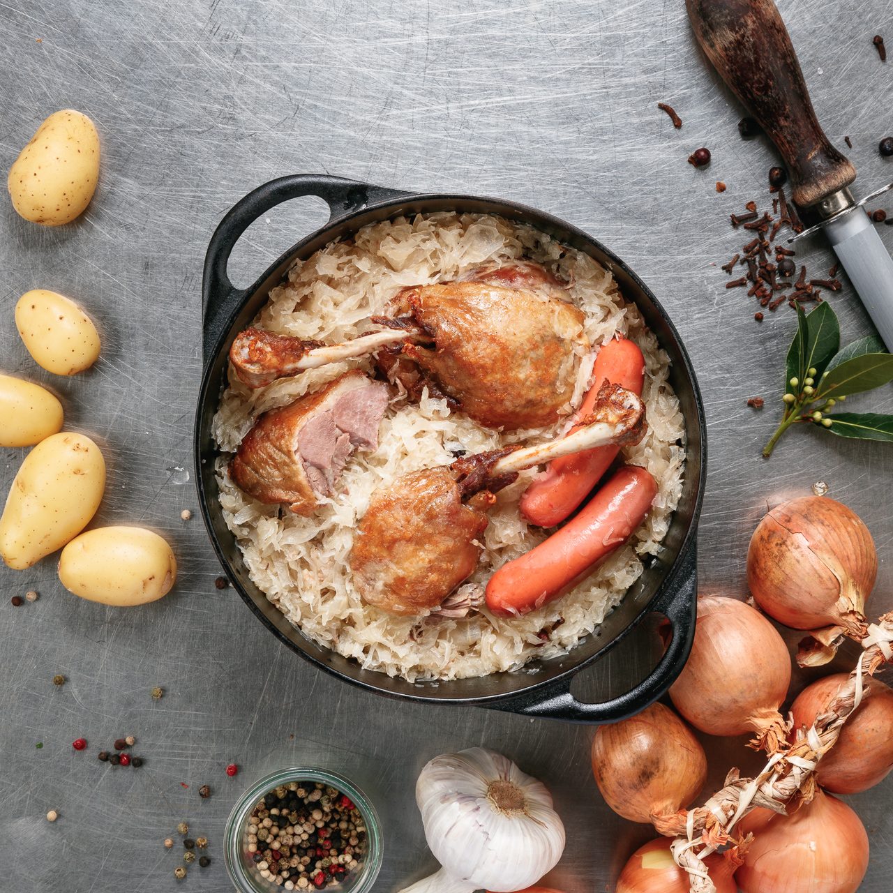 Choucroute de canard 2 personnes