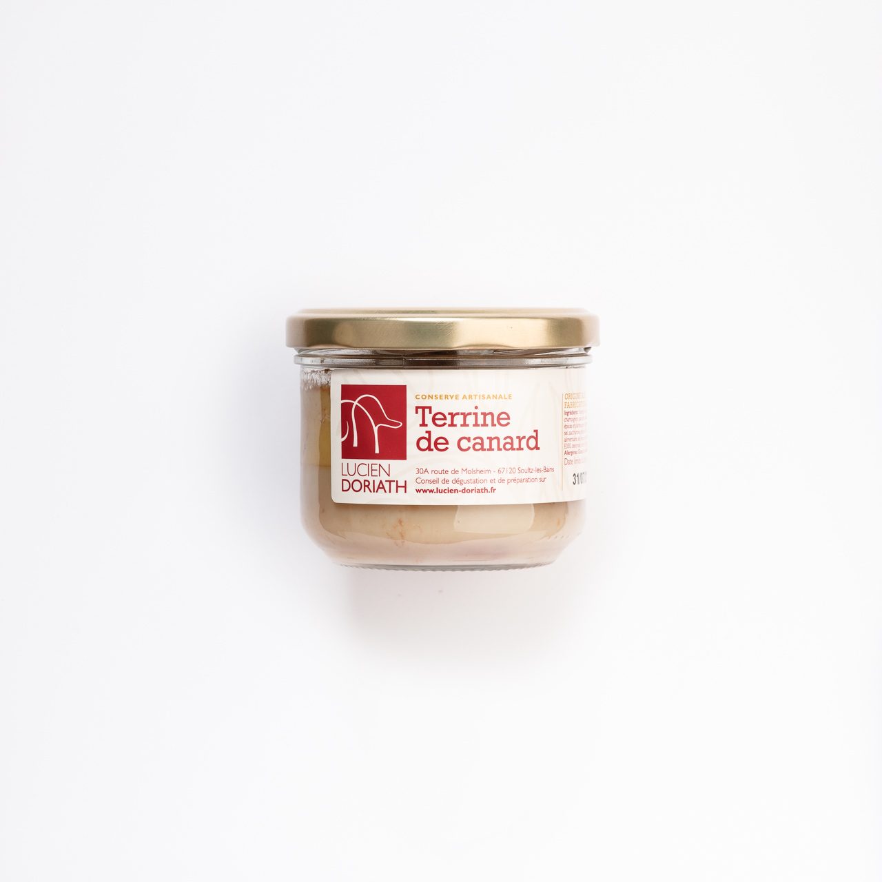 Conserve de terrine de canard