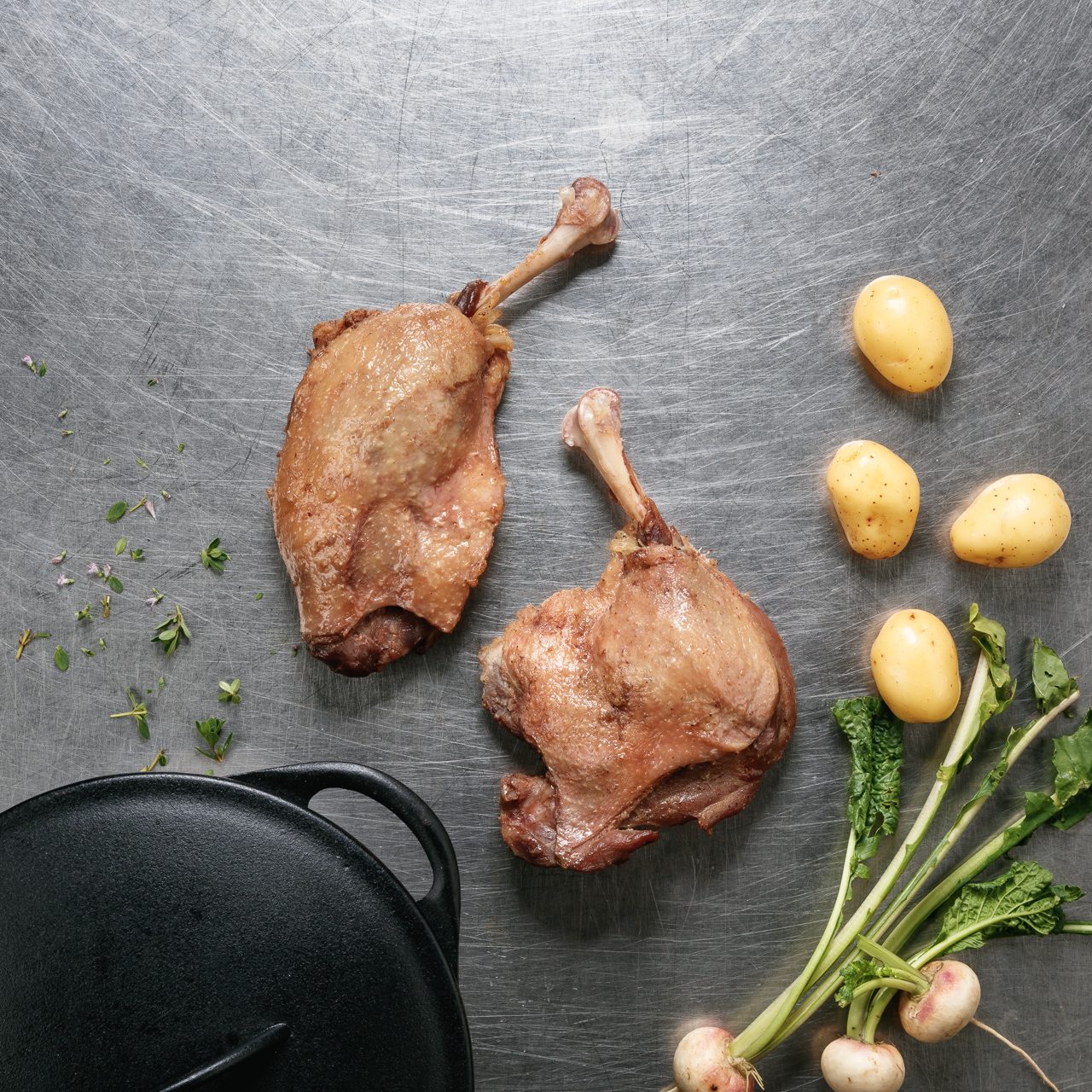 Cuisses confites sous vide par 2