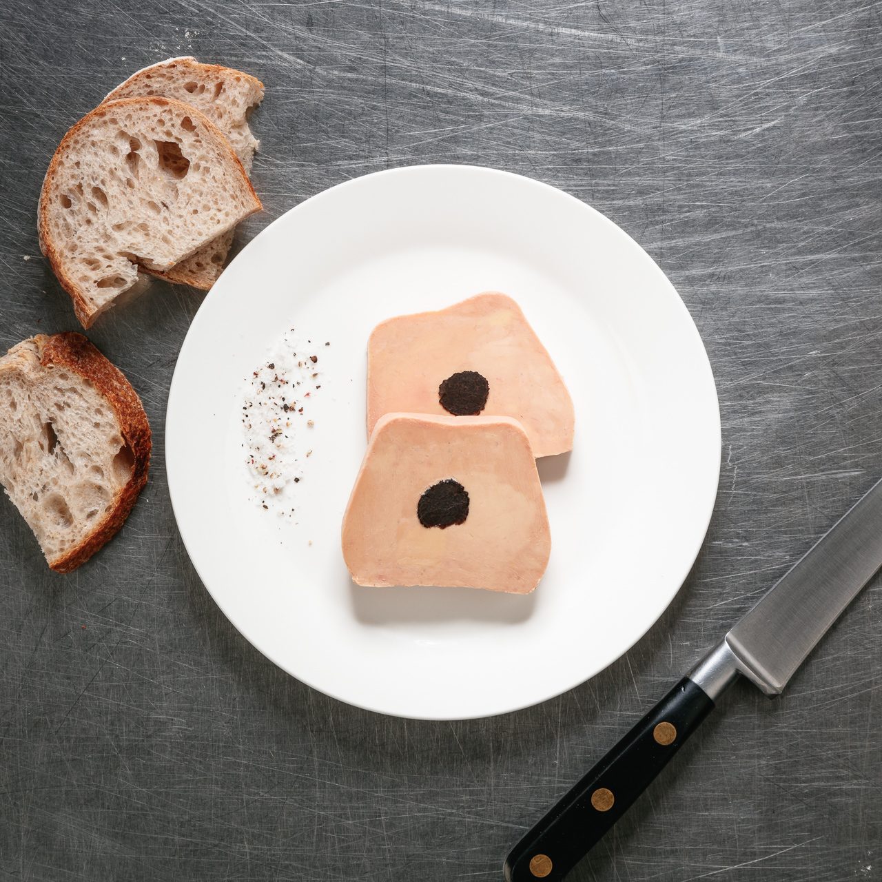 Foie gras de canard truffé 3% 2 tranches